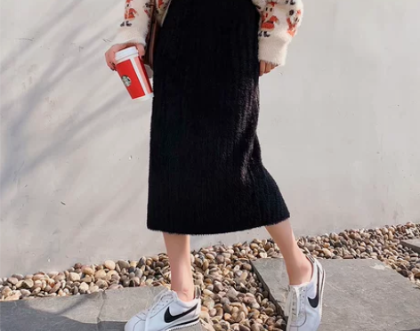 ?【福利款】新款宽松韩版百搭学生包臀裙一步...