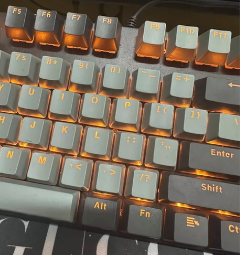 包邮二手有线机械键盘雷柏v500pro红轴...