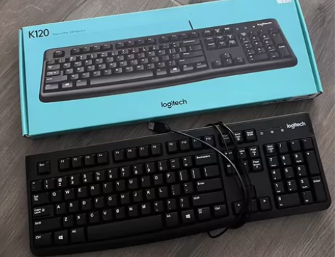 罗技K12有线键盘，全新未拆封只拆开看了下...