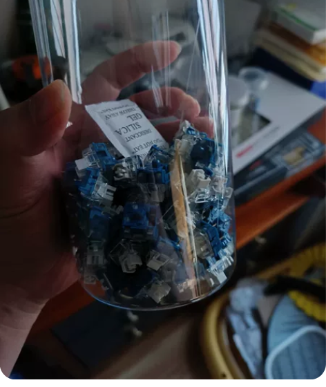 快银v2 80颗，拆机轴。hs75t拆下，...