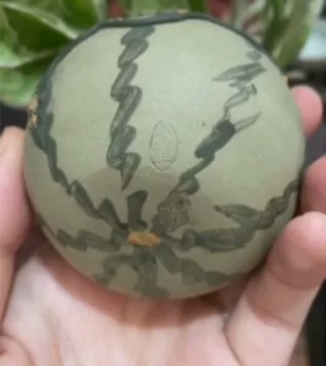 福蛙西瓜紫砂茶宠，会喷水哦[包邮][包邮]...