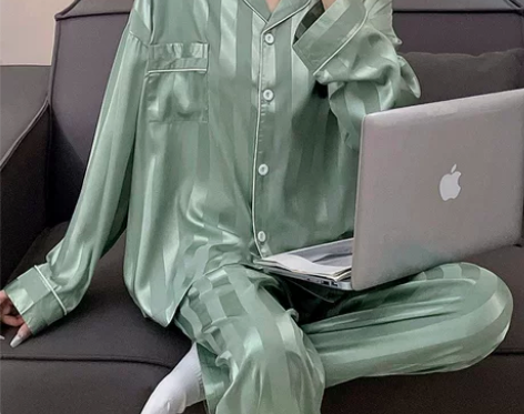 春秋款睡衣女冰丝2022年新款秋季网红风高...