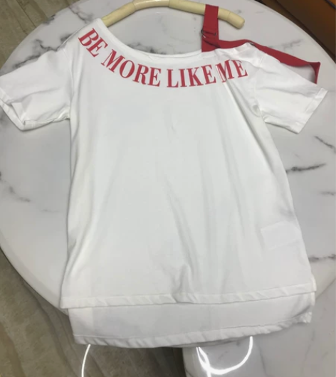 拉夏贝尔棉T，三标齐无吊牌 S胸围92衣长...