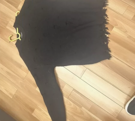 KYHN重磅加厚暗黑风破坏毛衣，l码，穿了...