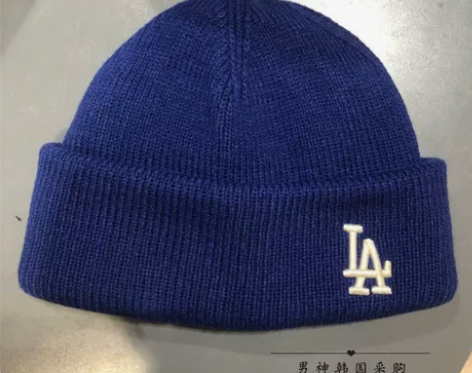 韩国MLB帽子秋冬保暖毛线帽百搭针织帽休闲...