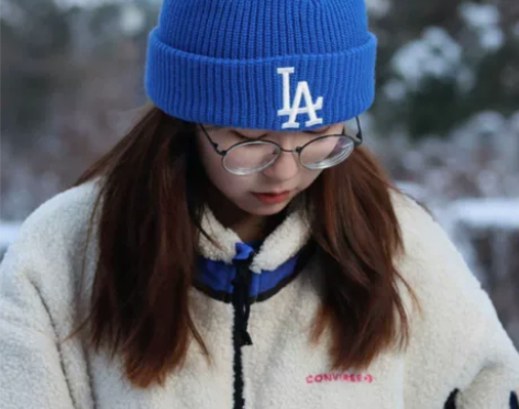 韩国mlb毛线帽女22春季针织刺绣保暖百搭...