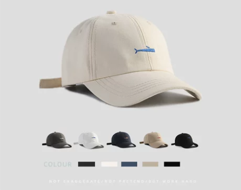 帽子女款夏季纯色棒球帽男士简约刺绣运动太阳...