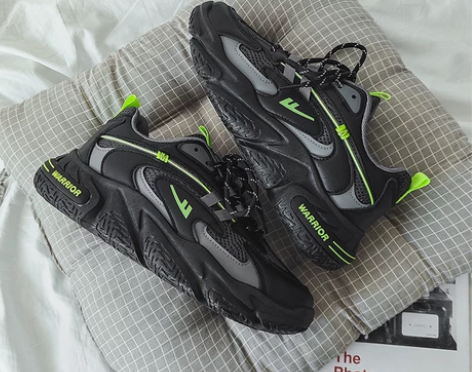 回力男运动 男鞋新款厚底老爹鞋男2023春...