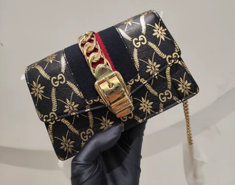 Gucci古驰全新闲置sylvie迷你印花...