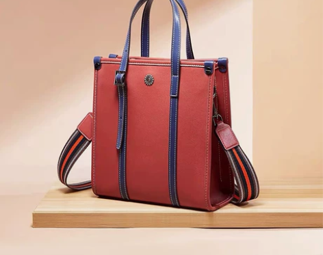 纳兰杜手提包女包2021新款韩版洋气真皮红...