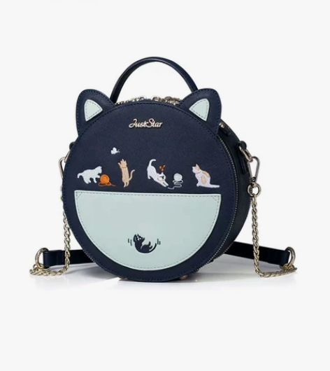 全新 欧时纳圆包斜挎包～ 可爱的猫耳朵～可...