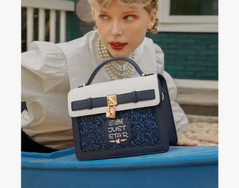 欧时纳包包女2022新款潮斜挎包时尚假锁亮...