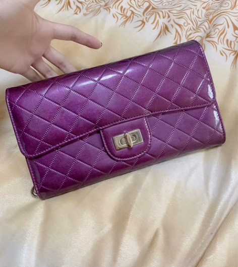 品牌女包,没用过,魅力紫色!手拿真的很高级...