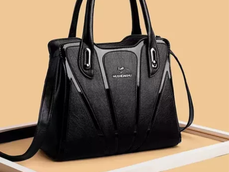 袋鼠正品真皮包包女新款时尚手提包女牛皮大容...