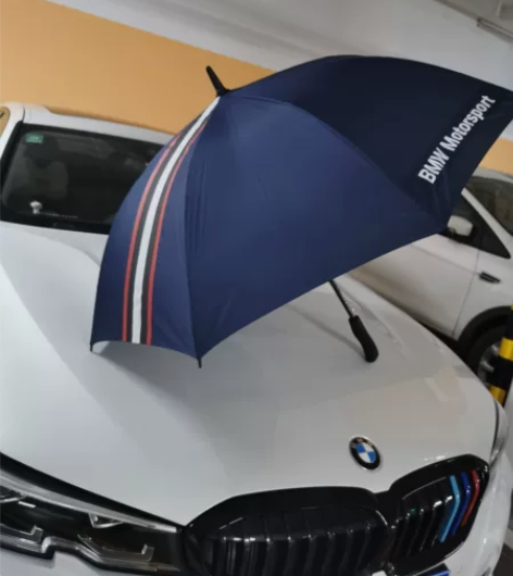 宝马BMW4s店长柄直杆伞全自动防晒防紫外...