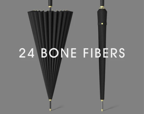 24骨长柄抗风防暴雨伞晴雨两用结实耐用加厚...