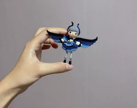 微钩王者荣耀天鹅之梦小乔钩织 线材：10号...