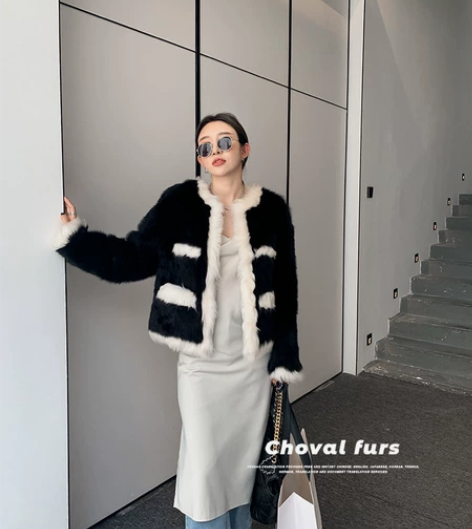 CHOVAL天鹅之梦进口托斯卡纳皮毛一体皮...