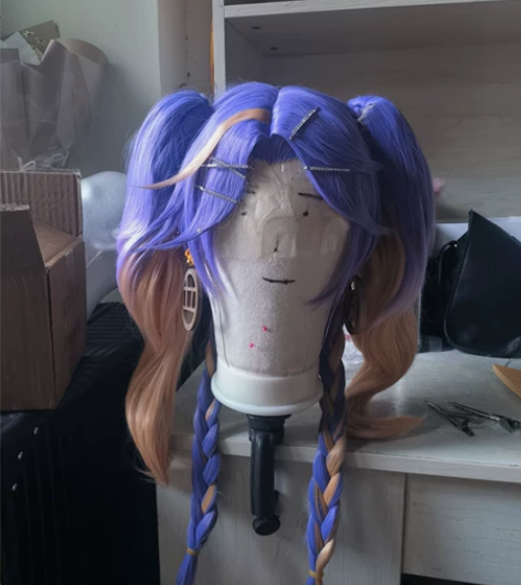 孙尚香音你闪耀假发造型 标价手工费  不包...