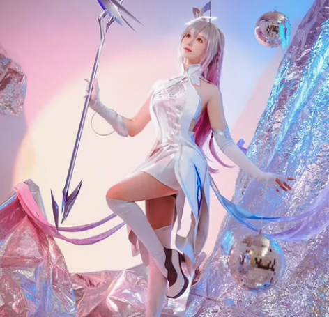 出租 王昭君星穹之声cos 王者 带法杖+...