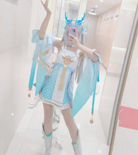 【主出次换】西施游龙清影cos 假发+衣服...