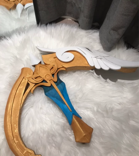 找人定制的虞姬云霓雀翎武器 是一对 没用过...