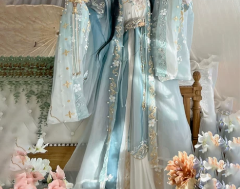如梦见白茶原创汉服刺绣汉服唐制绣花大袖衫诃...