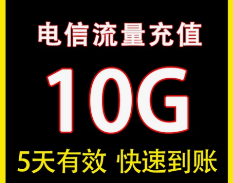 中国电信流量充值10G全国通用充上网流量