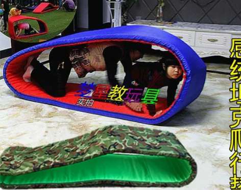 户外运动亲子地垫坦克爬行圈幼儿园早教感统训...