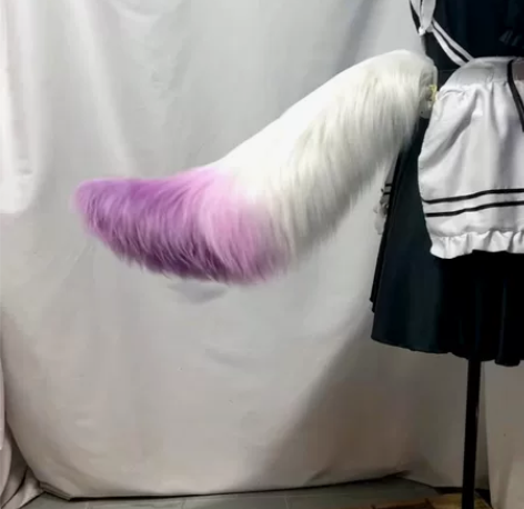 动与玩可动尾巴。新世界狂欢玖夜cos尾巴耳...