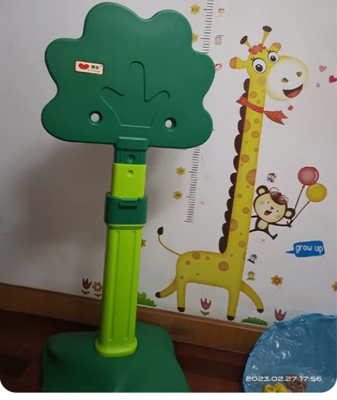 澳乐儿童篮球架可升降室内宝宝玩具球1-2-...