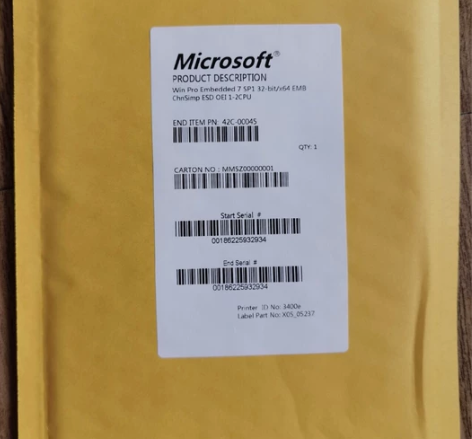 正版win7win10嵌入式专业版32/6...