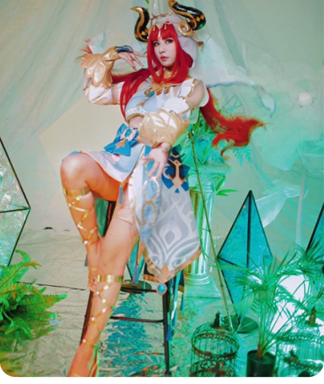 【原神】妮露 大全套M码 衣服+假发+纹身...