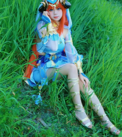 【已约换甘雨】妮露cos全套，有纹身贴，衣...