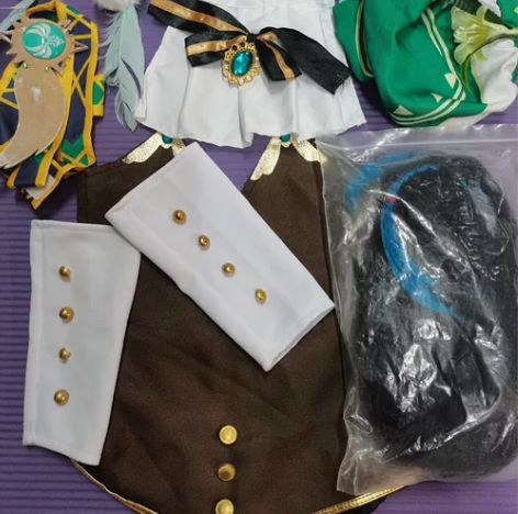 【出】原神 温迪 cos 全套 衣服全套+...