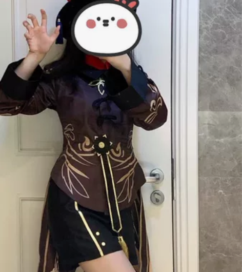 出胡桃全套，帽子+配饰+衣服+造型假发，没...