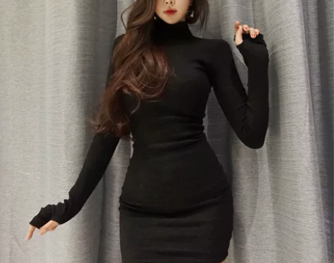 韩国东大门2022秋冬装性感紧身显瘦保暖长...