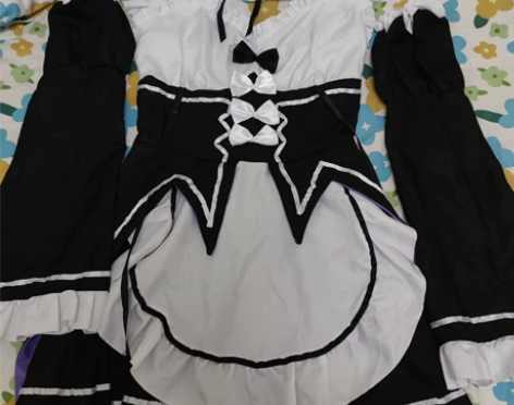 出雷姆cos服装 全套衣服 假发是拉姆造型...