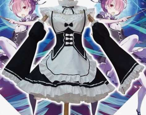全套女仆装蕾姆cos服动漫拉姆雷姆女从零开...