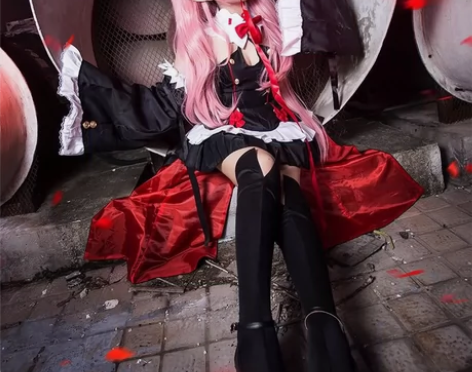 出克鲁鲁cos服。有衣服，假发。袖子。其他...