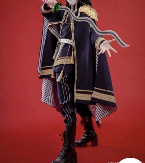 【出】鬼灭之刃伊黑小芭内蛇柱军装cos服大...