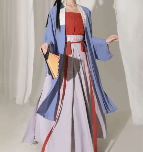 东月棠【清风笺】原创宋制汉服三件套春夏中国...