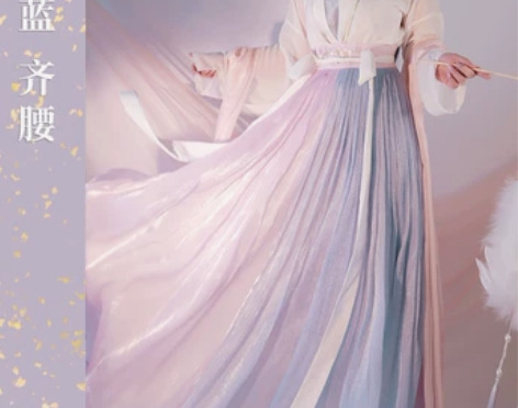 ?【云裳纪 律吕迢扬】春樱紫蓝 六米摆一片...