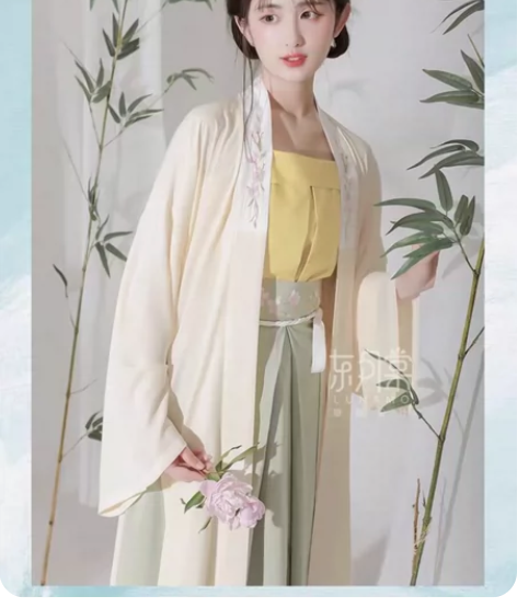 东月棠【清风笺】原创宋制汉服三件套春夏季宋...