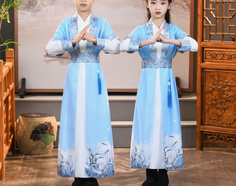 儿童汉服男童国学服女童古装襦裙宝宝唐装春秋...