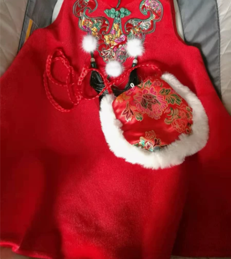 【包邮】女童唐装/汉服/拜年服 110码 ...