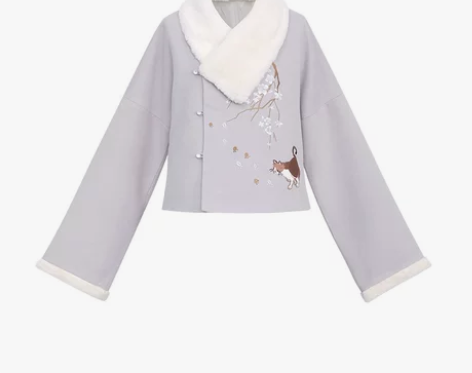 ?徐娇织羽集花下有期外套女半身裙改良汉服汉...