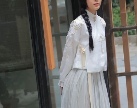 徐娇织羽集原创日常汉服元素秋季新款女装【莲...