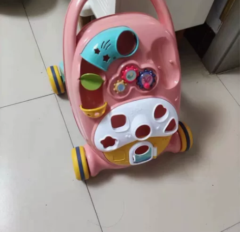 多功能防o型腿婴儿学步车防侧翻三合一学走路...