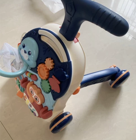 九成新  婴儿学步车防o型腿多功能防侧翻宝...